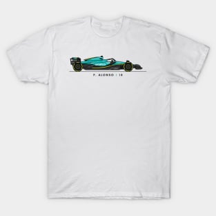 F1  Racing Fernando Alonso Aston Martin Fan shirt T-Shirt